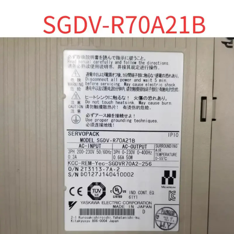 리퍼 SGDV-R70A21B 서보 드라이버 OK