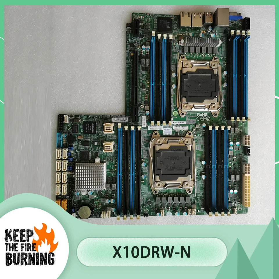 슈퍼마이크로 제온 프로세서X10DRW-N E5-2600 v4/v3 패밀리 i350-AM2 듀얼 포트 GbE LAN LGA2011 마더보드