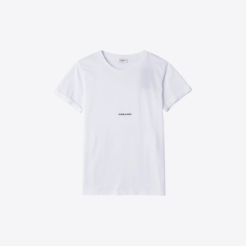 생로랑 여성 리브 고쉬 뱐팔 티셔츠 화이트 460876 YB2DQ 9000 - 상품 이미지