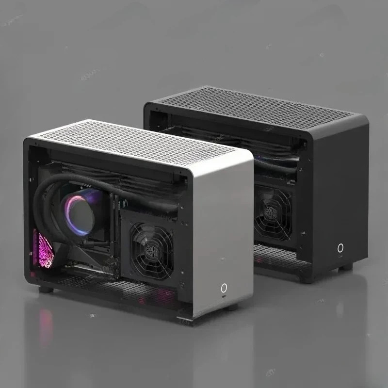 G1-Pro 알루미늄 합금 케이스 A4 Sfx240 수냉식 ITX 투명 섀시