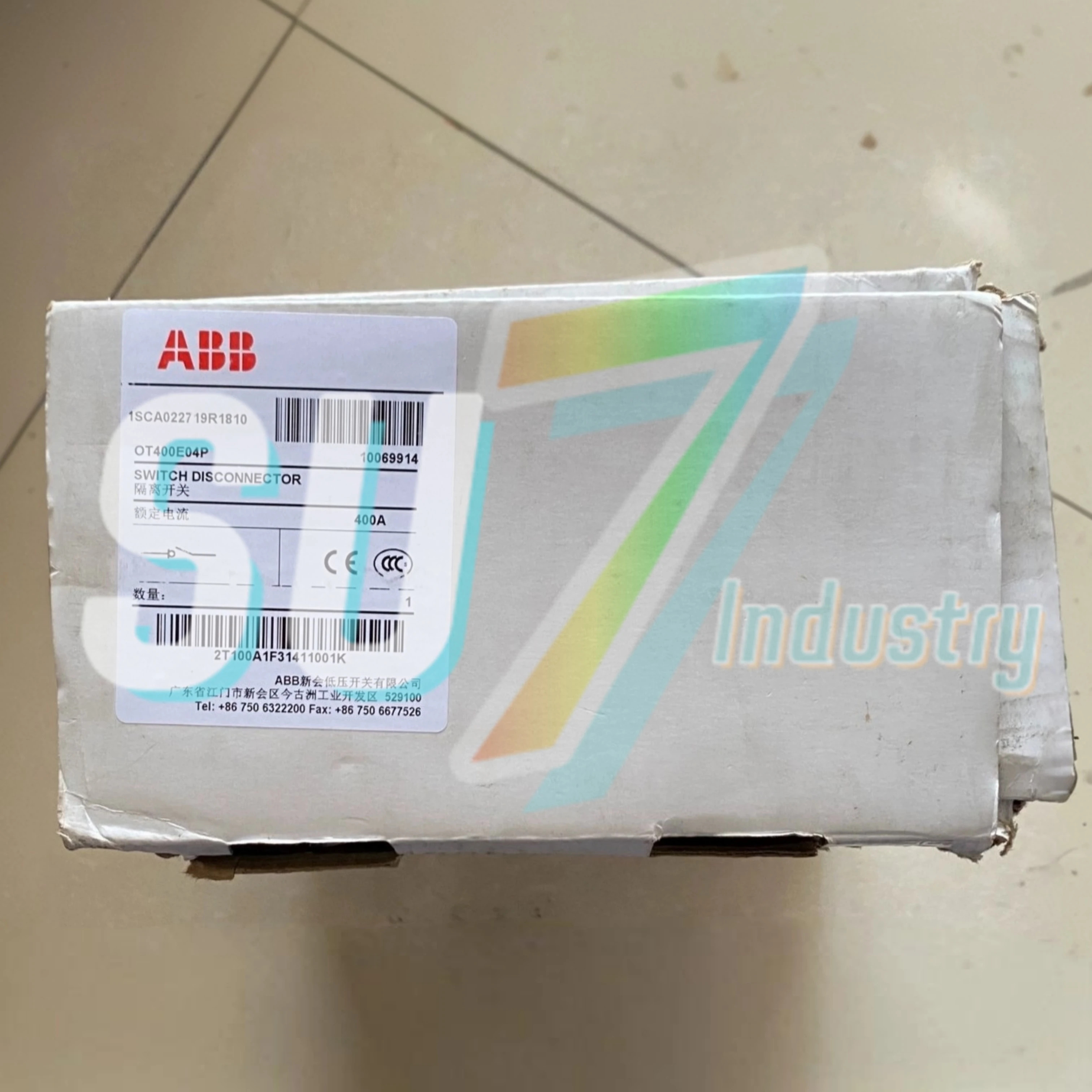 절연체 원본 OT315E04P 1SCA022719R1730 OT400E04P 1SCA022719R1810