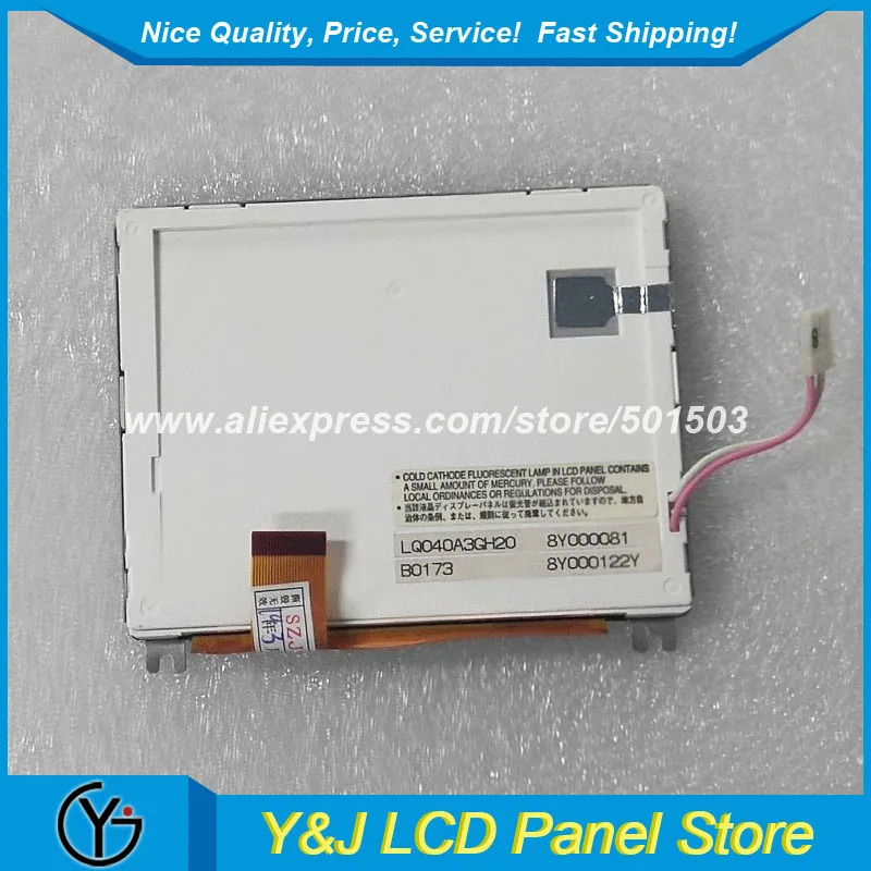 4인치 LCD 디스플레이 화면 CCFL LQ040A3GH20