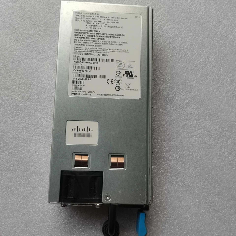 시스코 넥서스 9000 DPS-650AB-4 A PS-2651-2SA-LF N9K-PAC-650W-B 341-0623-01 700-014078-0100