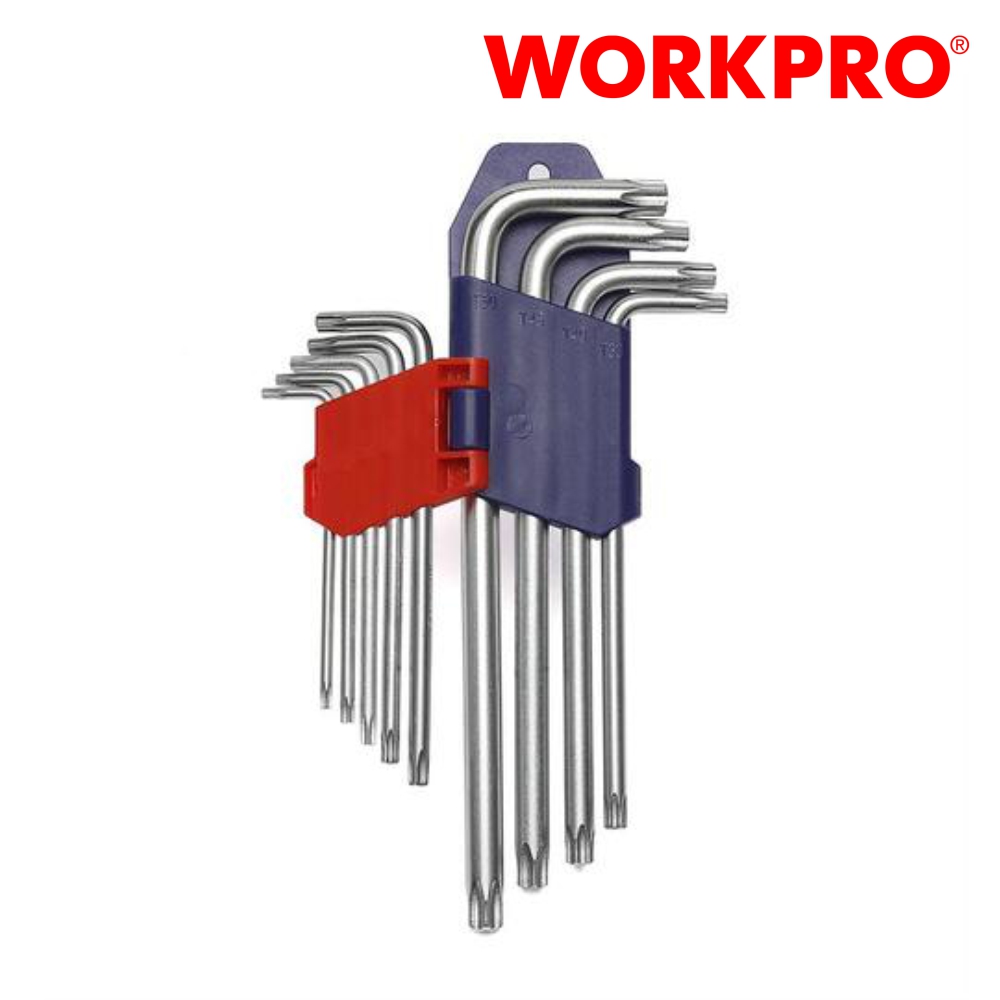 워크프로 롱 별렌찌 세트 WP222002 9PCS L렌치 - 상품 이미지