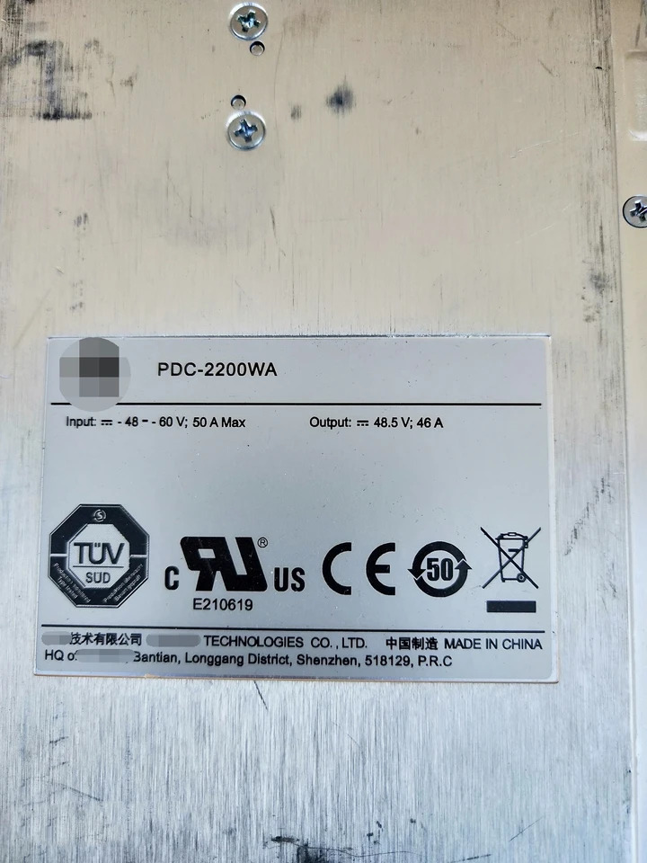 PDC-2200WA 화웨이호환 CloudEngine 12800 12800E 시리즈 스위치DC 전원공급장치 모듈 2200W
