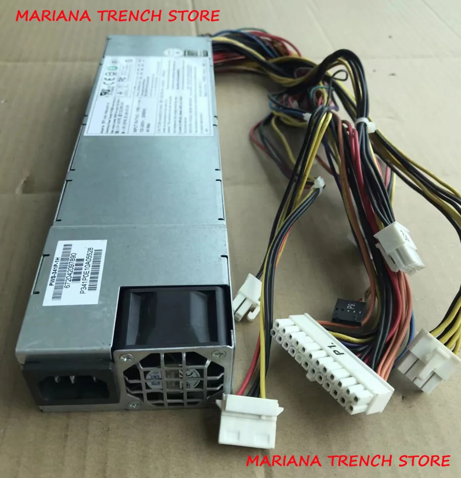 원격 다출력 전원공급장치 Supermicro 340W 1U PWS-341P-1H 24핀 출력 PMBus 1.2 지지대 포함