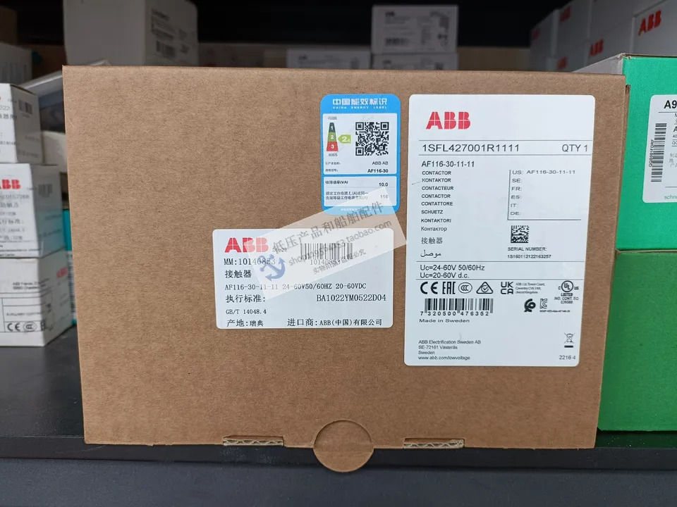 오리지널 ABB 접촉기 AF116-30-11-11 코일 전압 26-60VAC/DC 신