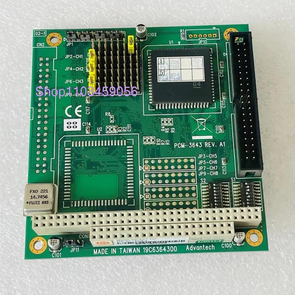 Advantech 직렬 포트 카드 확장 통신 모듈 RS232 PC104 4 PCM-3643 REV A1