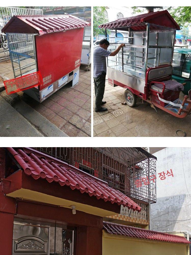 장식 기와장 전통기와 지붕재 플라스틱기와 한옥기와 실외 외벽 기와지붕 - 상세 이미지 2