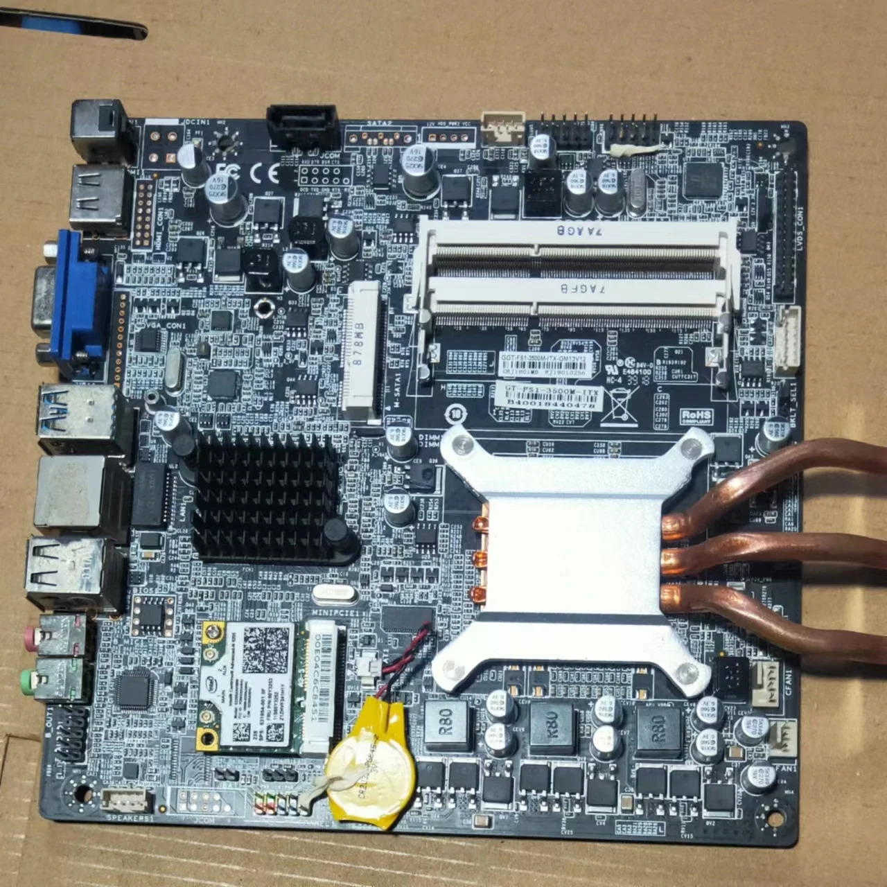 미니 올인원 메보드 -FS1-3500M DDR3 메모리 통합 보드 HDMI 포트 포함