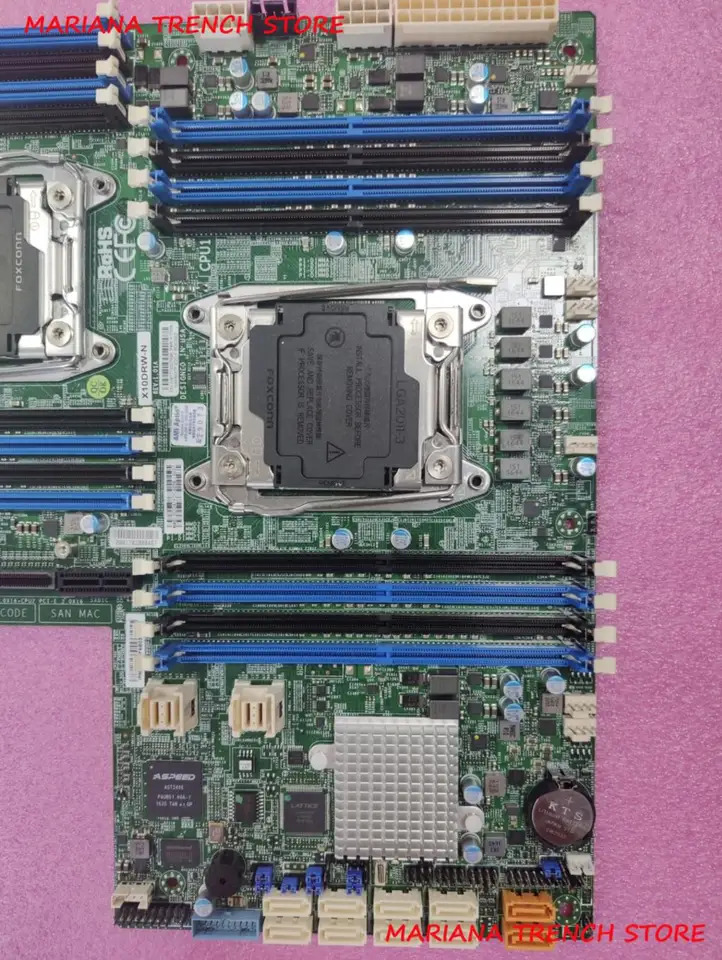 슈퍼마이크로 마더보드X10DRW-N LGA 2011 제온 프로세서 E5-2600 v4/v3 패밀리 i350-AM2 듀얼 포트 GbE LAN