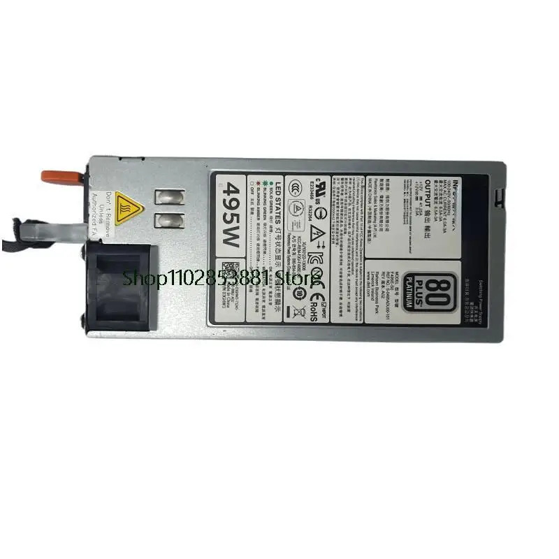 DELL R720 R620 서버 전원공급장치 495W 3GHW3 N24MJ D495E-S0 F495E-S0 키트