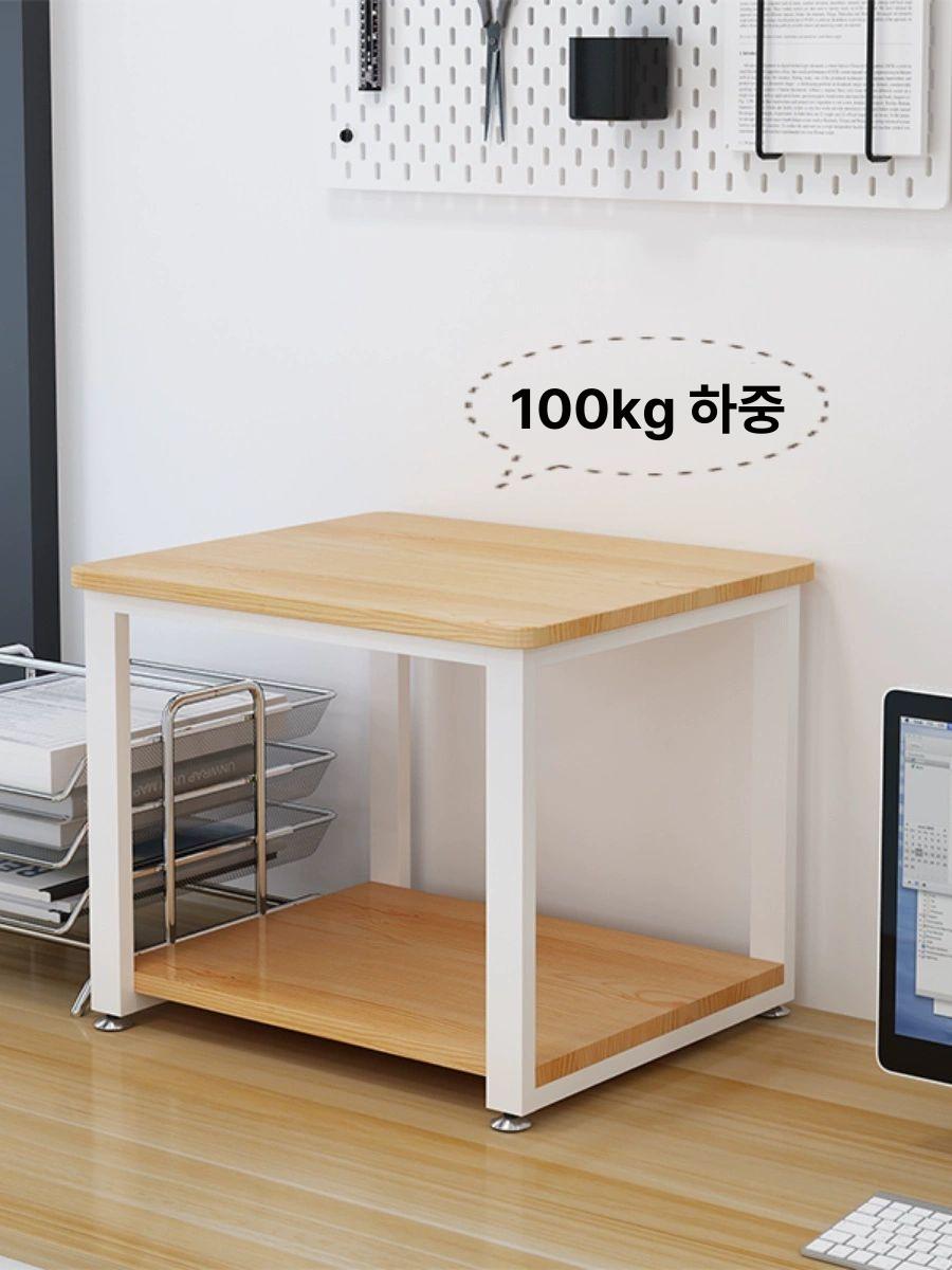 거치대 원목모니터받침대 브라켓 다용도 수납 미니받침대 - 상세 이미지 2
