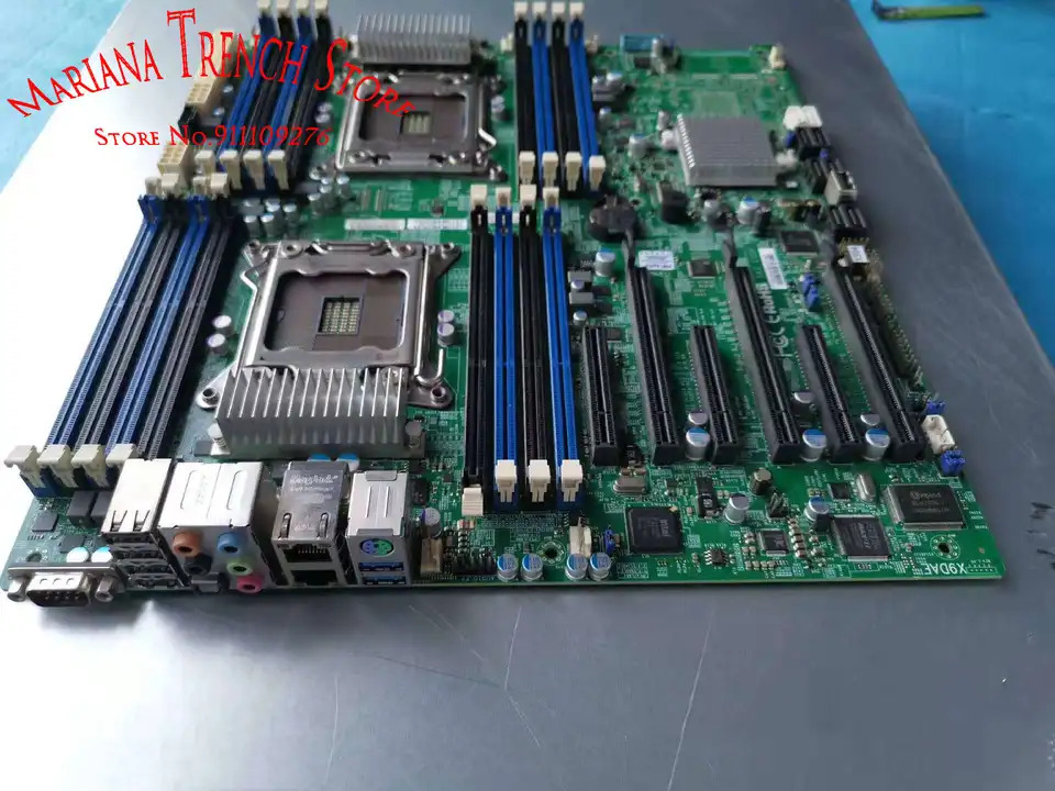 슈퍼마이크로 마더보드 듀얼 LGA2011 x9dae E5-2600 V1 V2 패밀리 ECC DDR3 양방향 지포스 SLI 지원