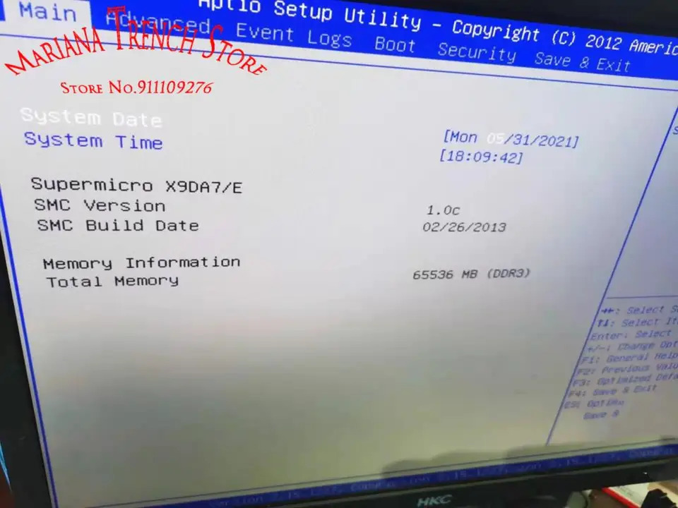 슈퍼마이크로 마더보드 듀얼 LGA2011 x9dae E5-2600 V1 V2 패밀리 ECC DDR3 양방향 지포스 SLI 지원