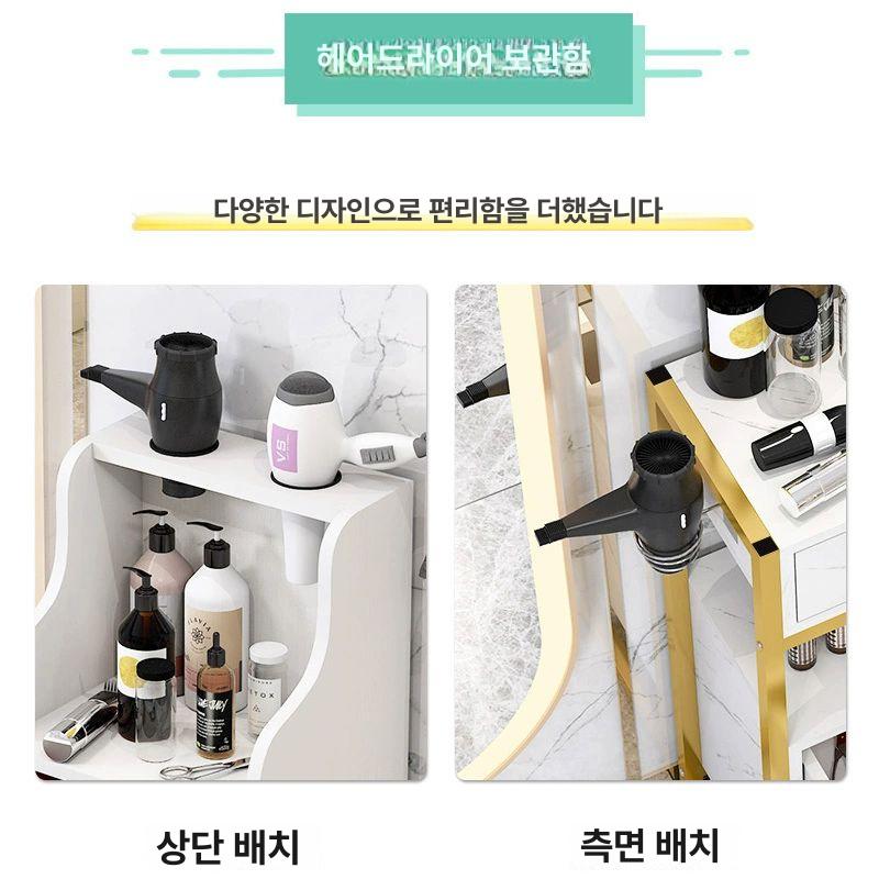 미용실 수납장 캐비닛 원목 정리함 하부장 서랍장 보관함 네일샵 모던 서랍형 업소용 - 상세 이미지 4