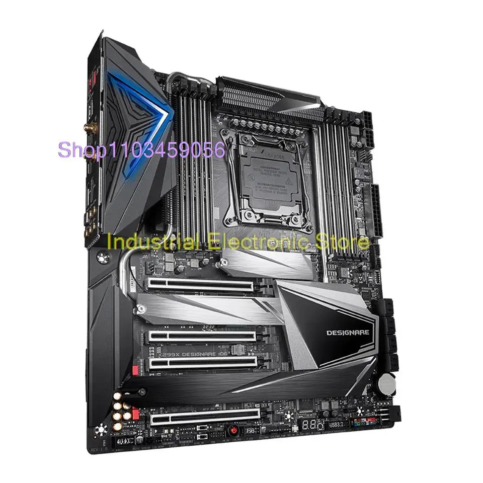 X299 마더보드 X299X 디자10G LGA2066 256GB DDR4 E- 코어 i7-7800X 또는 X 시리즈 i9 프로세서 이상