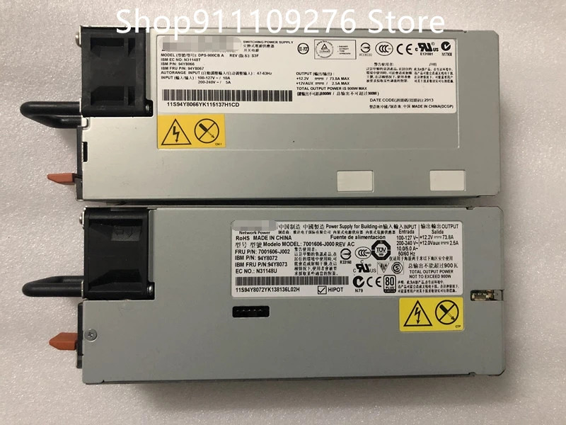 IBM X3650M4 전원공급장치PSU 7001606-J000 94Y8073 DPS-900CB A 94Y8067 MAX 900W