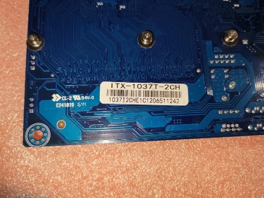 ITX-1037T-2CH 초박형 저전력 소모 고성능 제어 캐셔 광고 POS 기계 메보드 1037U