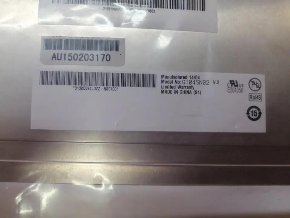 LCD 디스플레이 패널 800x600 TFT G104SN02 V.2 10.4 인치
