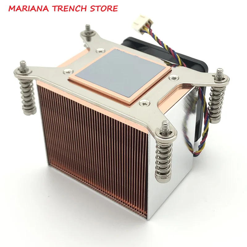 직 크기 2U6C 2U AM4 서버 CPU 쿨러 93X90X67mm 12V 4핀 PWM 2 볼 베어링 전력 소비 135W