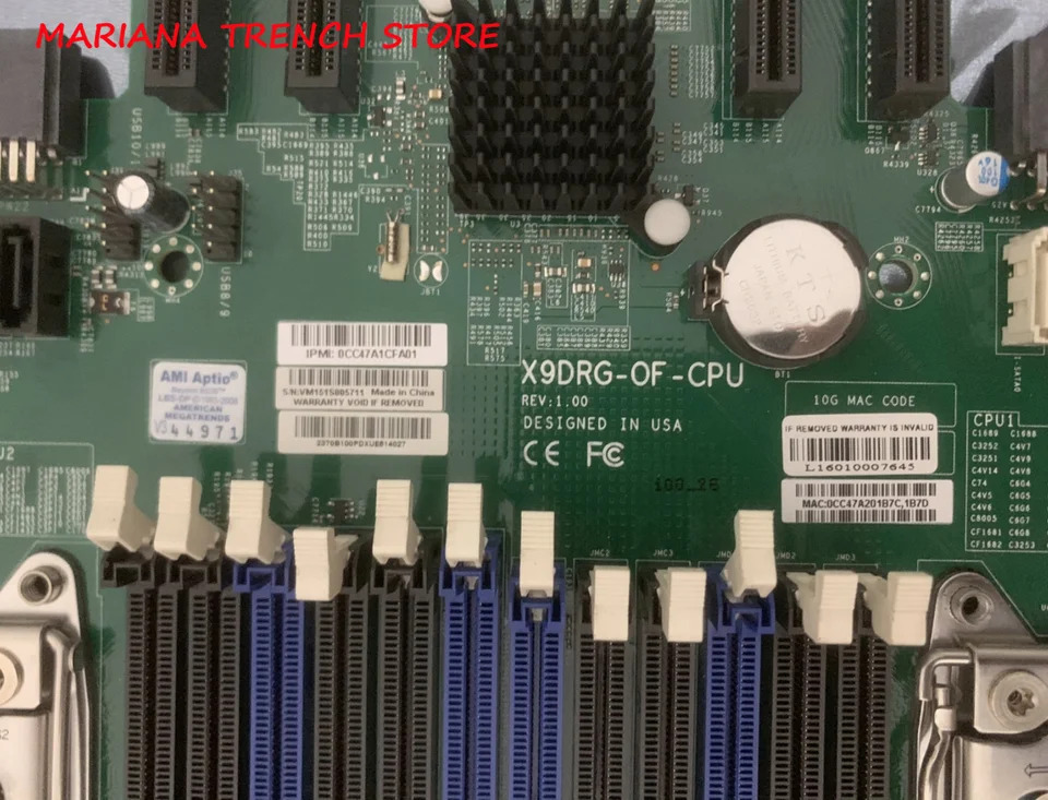 Supermicro 마더보드X9DRG-OF-CPU 듀얼 LGA2011 Xeon 프로세서 E5-2600 v1/v2 패밀리 i350 포트 GbE LAN 지원