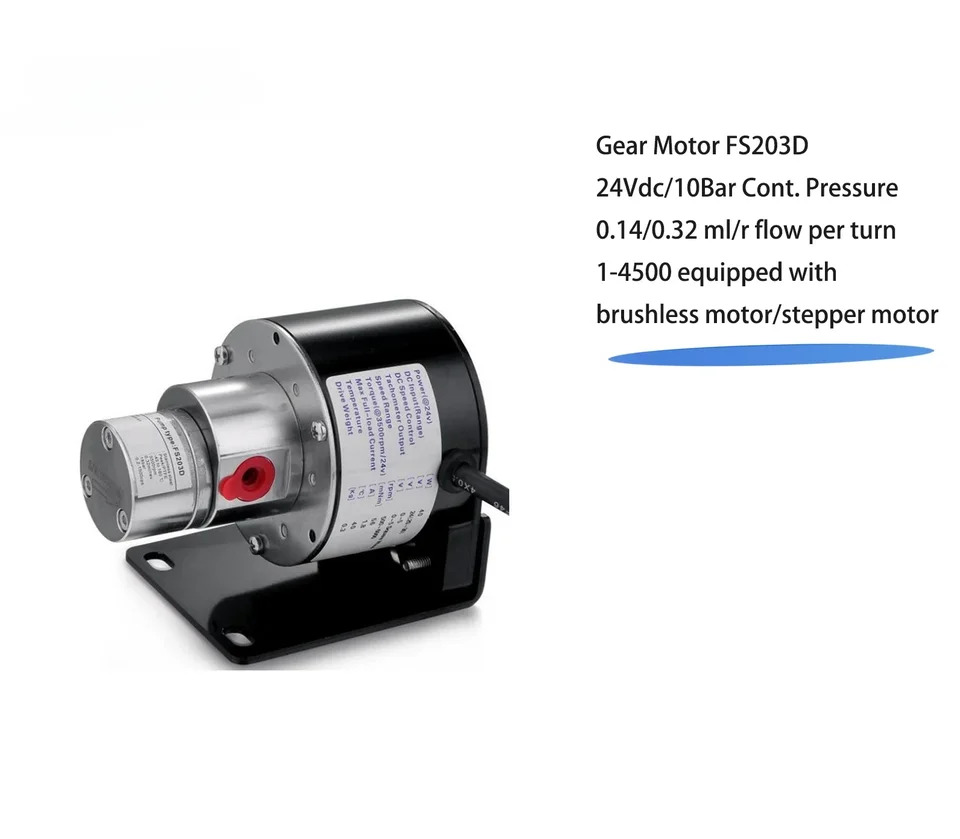 Fluidsmart FS203D 마이크로 워터 펌프 액체 샘플링 24V DC 화학 스테인리스 기어 마그네틱