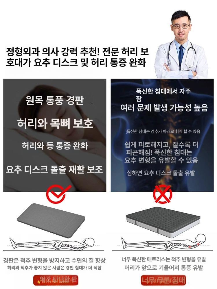 참죽 침대헤드보드 1인용 조명 슈퍼싱글 평상형 매트리스 침대프레임 서랍형 일자형 - 상세 이미지 2