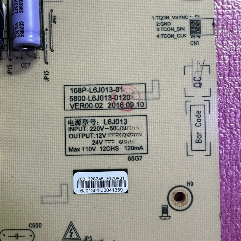 Skyworth 65G7 전원 보드원본 168P-L6J013-01 5800-L6J013-0110