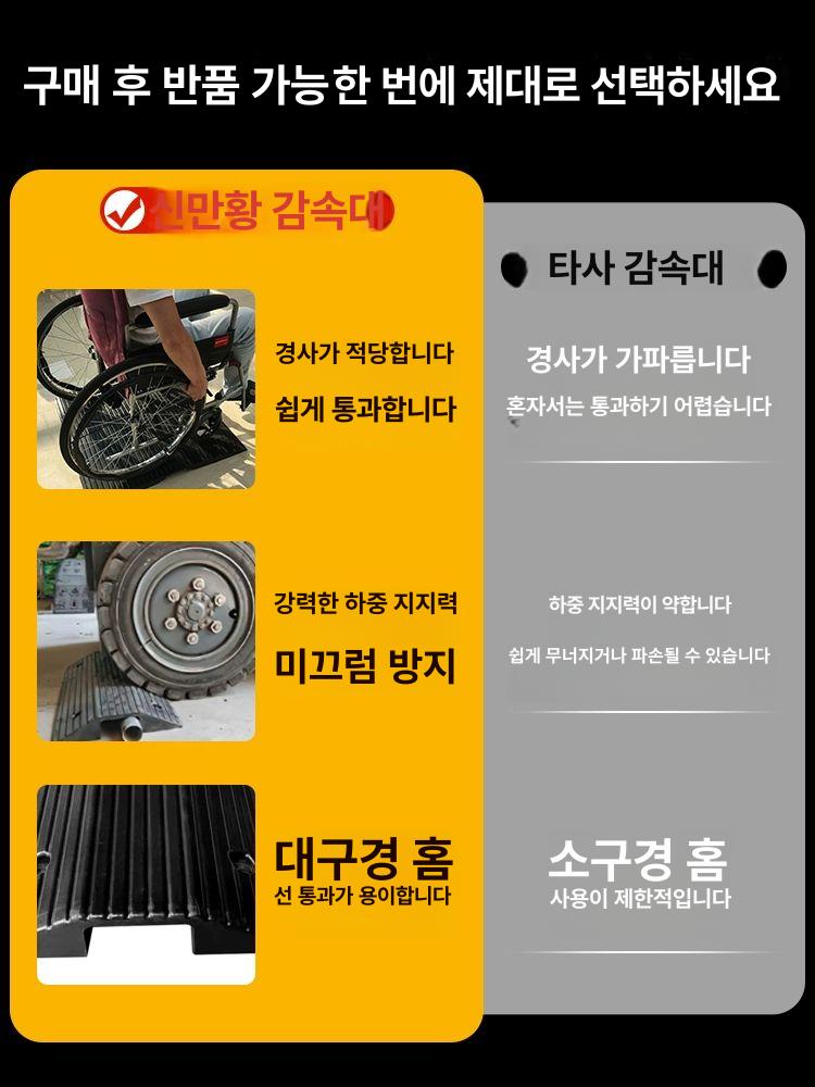 배관 보호덮개 보호판 전선보호 과속방지턱 보호대 커버 진입턱 호스덮개 케이블덮개 - 상세 이미지 4