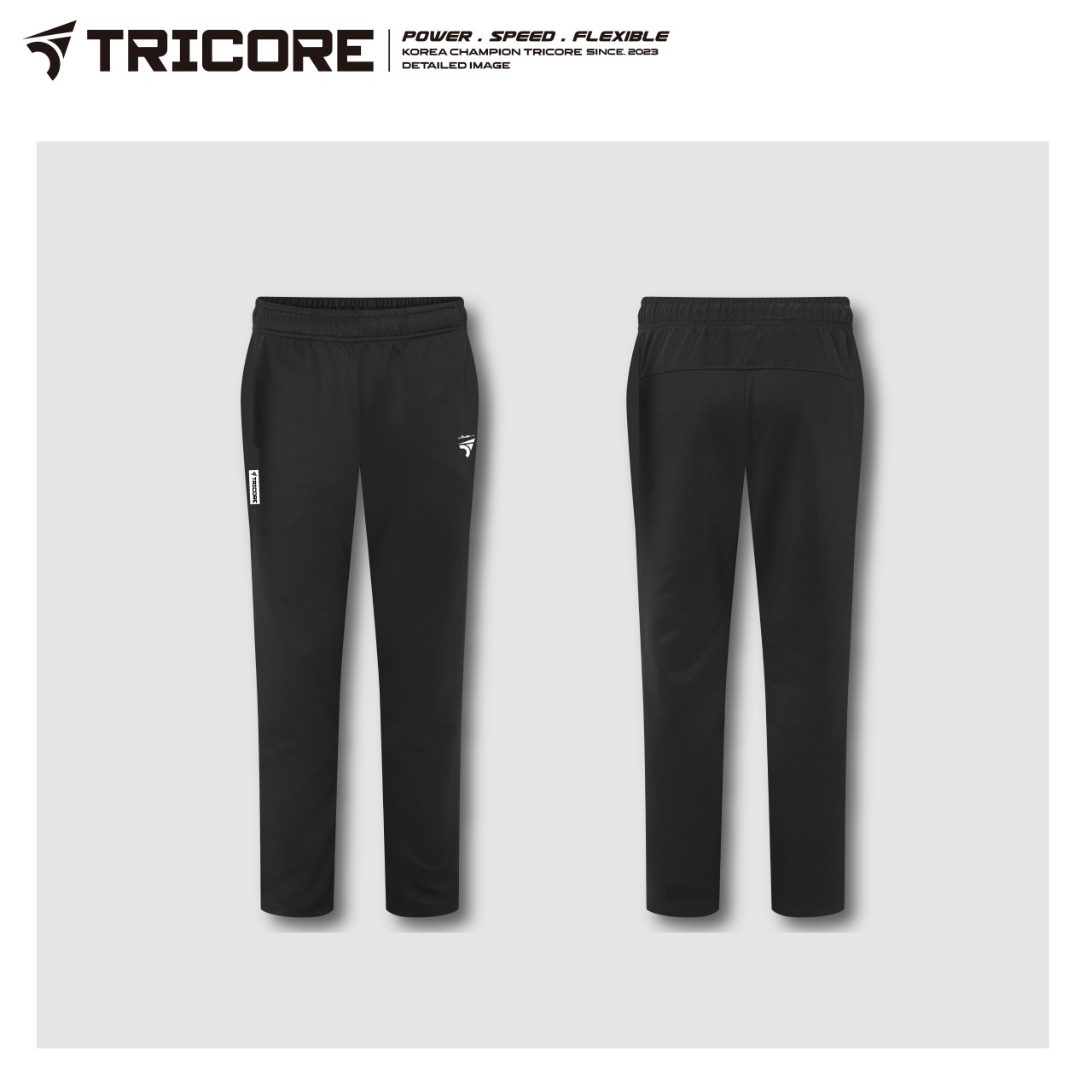 트리코어 배드민턴 트레이닝 바지 긴 레귤러핏 츄리닝 세트 운동 스포츠 TP10-5/6004 - 상세 이미지 2