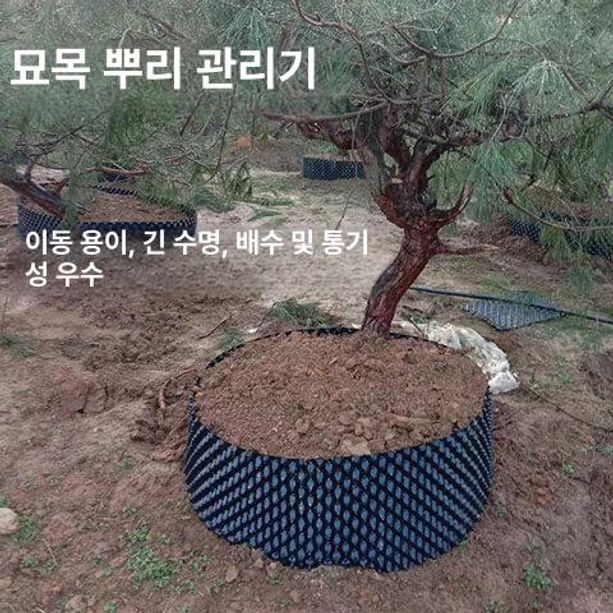 조경 정원 분갈이 플라스틱 에어포트화분 숨쉬는 배수판 나무뿌리 보호대 - 상세 이미지 3