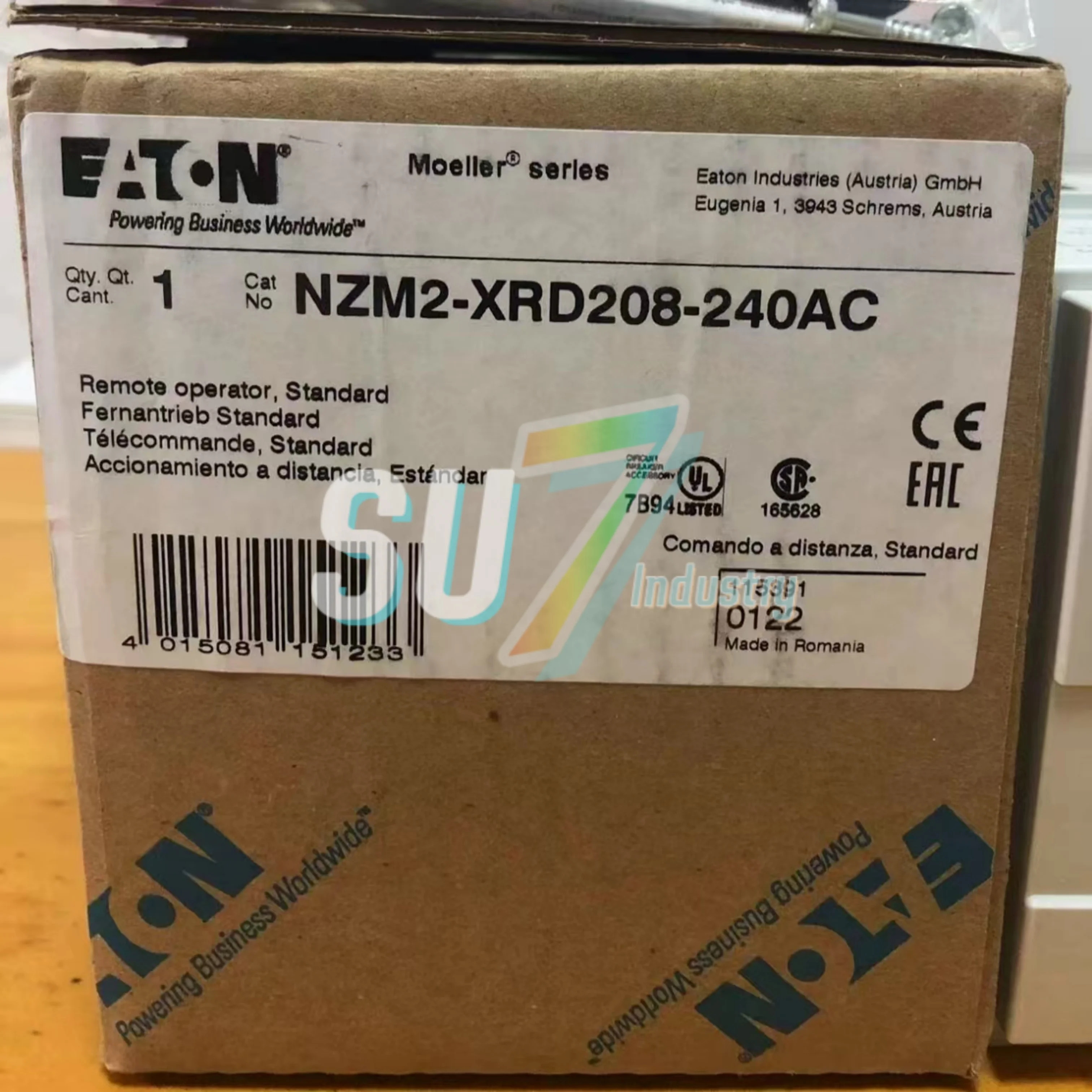 NZM2-XRD208-240AC NZM3-XTVD 새 회로차단기