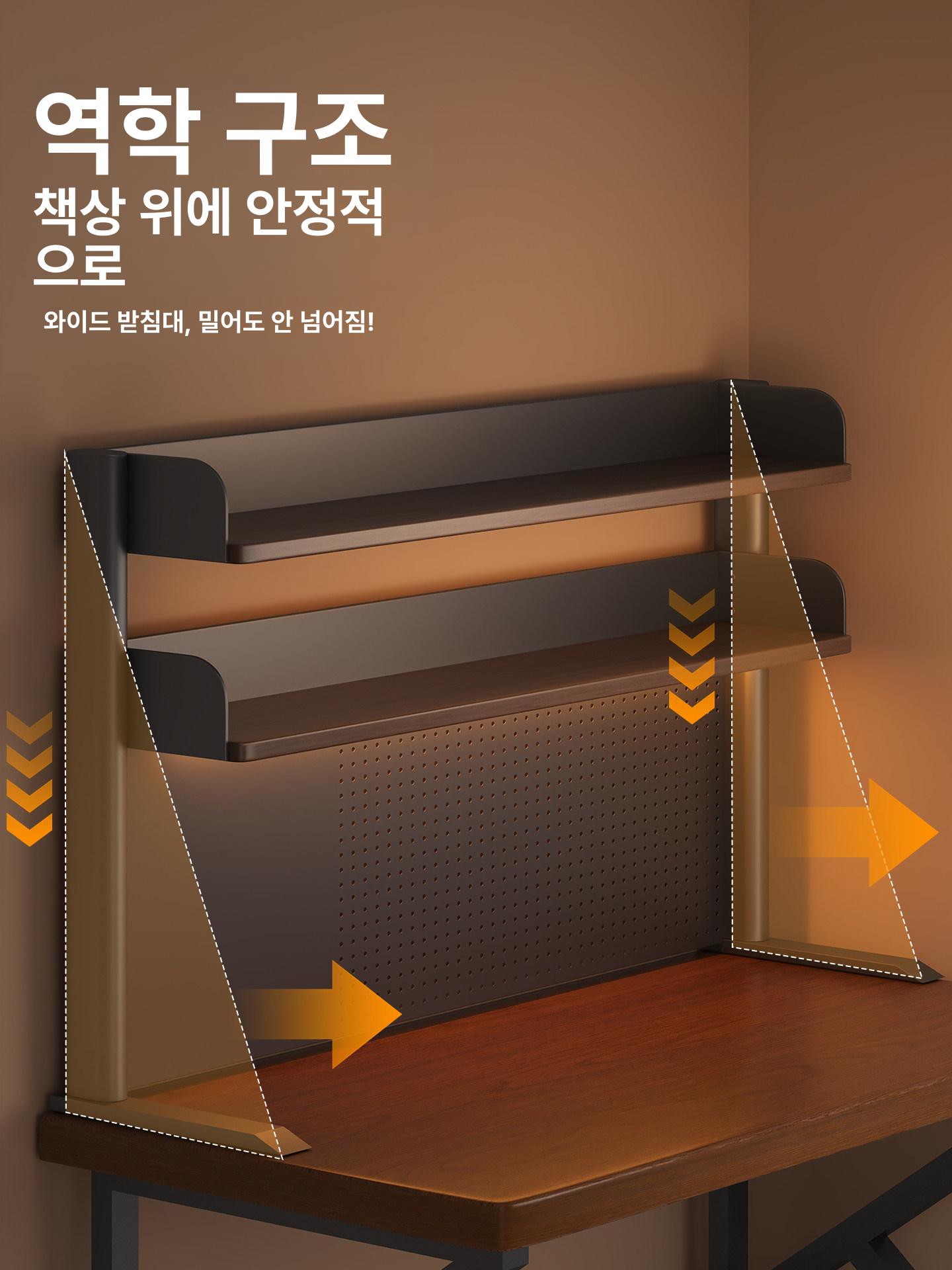 철제 타공선반 다용도 타공보드 타공판 정리대 벽선반 벽걸이 후크 진열 스탠드 상판 - 상세 이미지 2