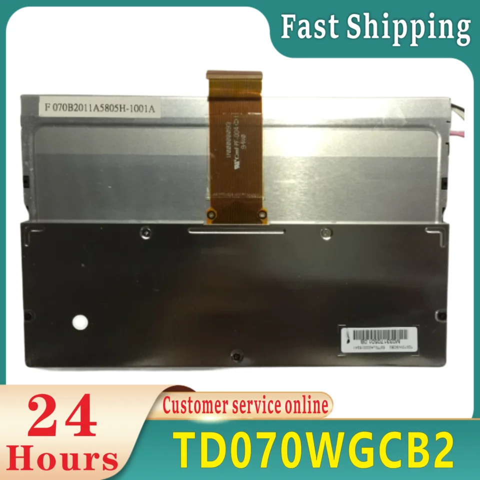 리퍼 TFT CCFL 자동차 GPS 네비게이션 LCD 패널 TD070WGCB2 오리지널 7 인치 854x480 FWVGA
