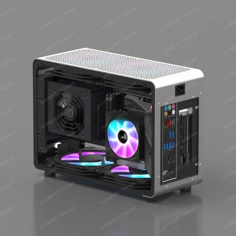 G1-Pro 알루미늄 합금 케이스 A4 Sfx240 수냉식 ITX 투명 섀시