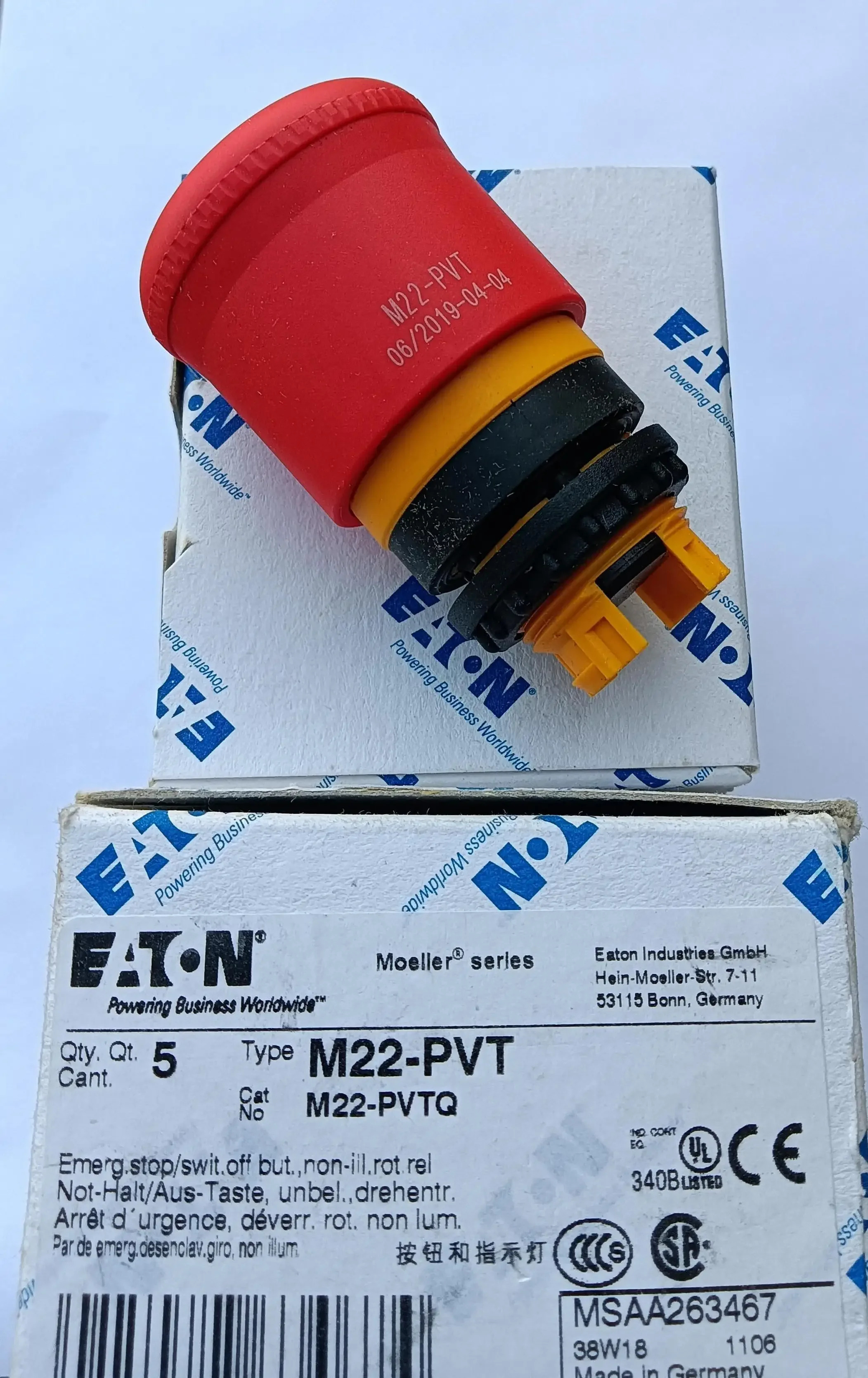 오리지널 스위치 M22-PVM22-PVTM22-PVLM22-PVLTM22-PVS 신