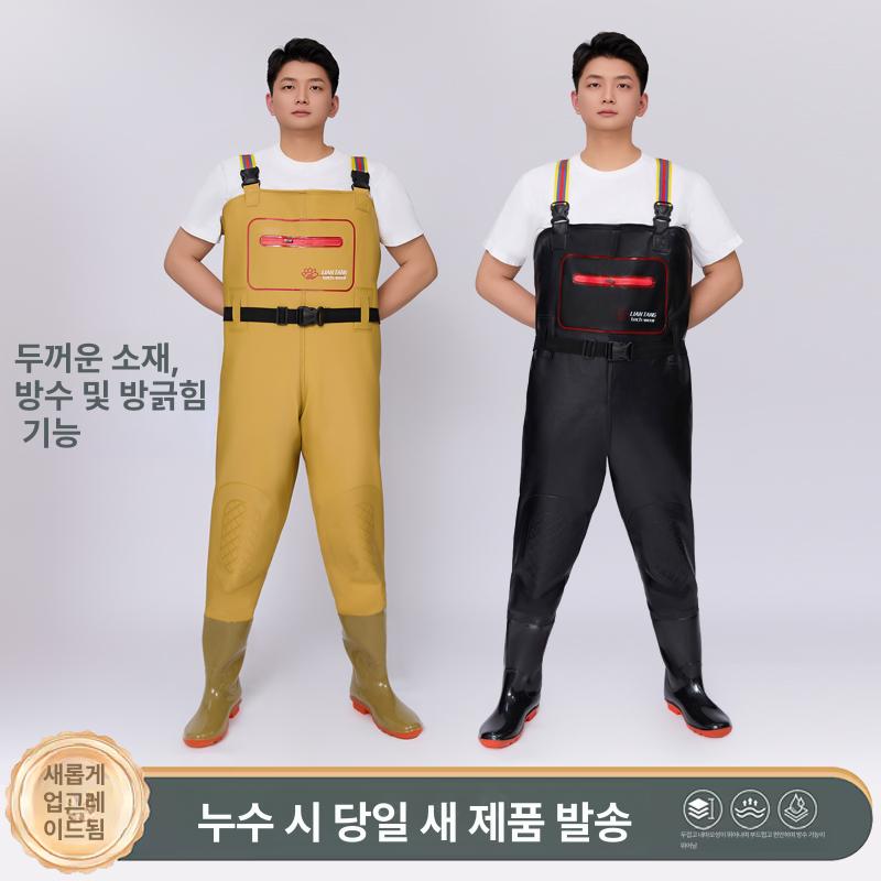 방수 갯벌옷 남성 남자여자 전신장화 작업복 웨이더 체험옷 낚시장화 체스타 해루질옷 - 상세 이미지 2