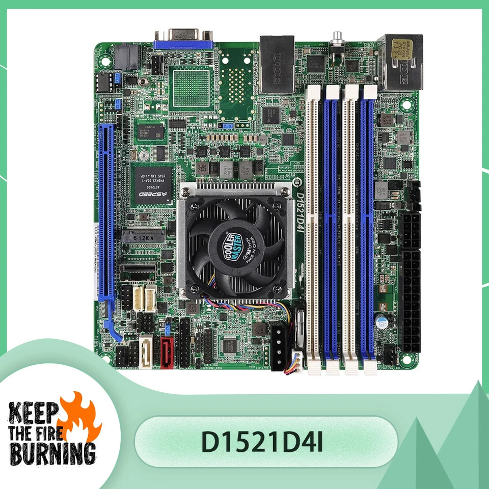 ASRock호환 랙 LGA1150 DDR4 128GB 지지대 Xeon D1521 서버 마더보드 D1521D4I