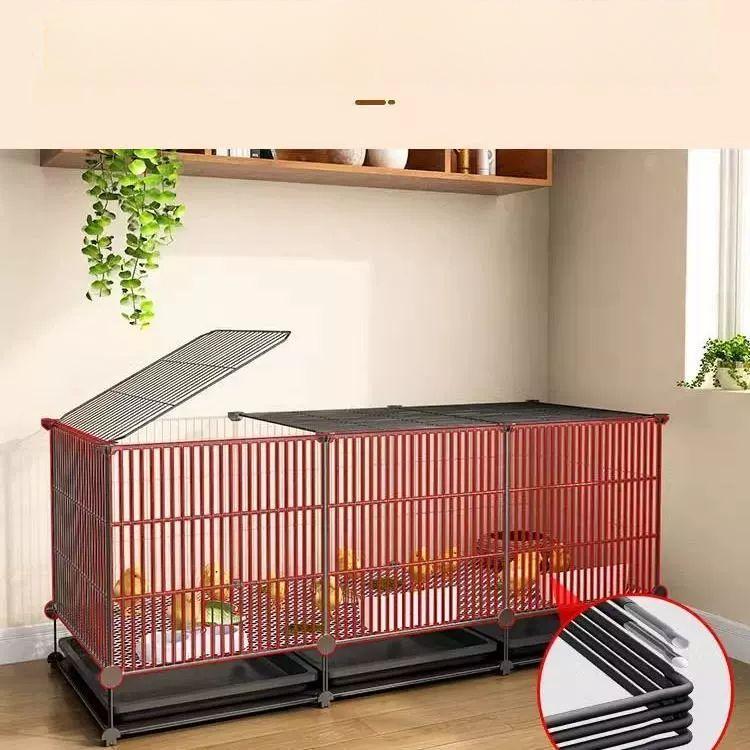 실내 사육장 새장 철제 조류 닭집 번식 새집 철망 케이지 바퀴달린 배변통 키우기 - 상세 이미지 5