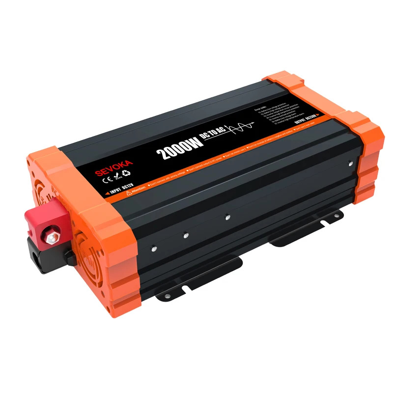 DC12V 24V 48V 60V 72V를 AC 220V 2000W 순수 사인파 전원 인버터LCD 디스플레이 포함로 변환