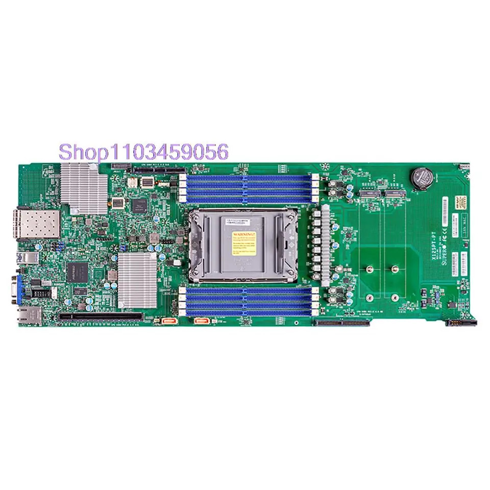 LGA-4189 슈퍼마이크로 서버 마더보드 X12SPT-PT 2TB 3DS DDR4-3200MHz C621A 6XSATA 3