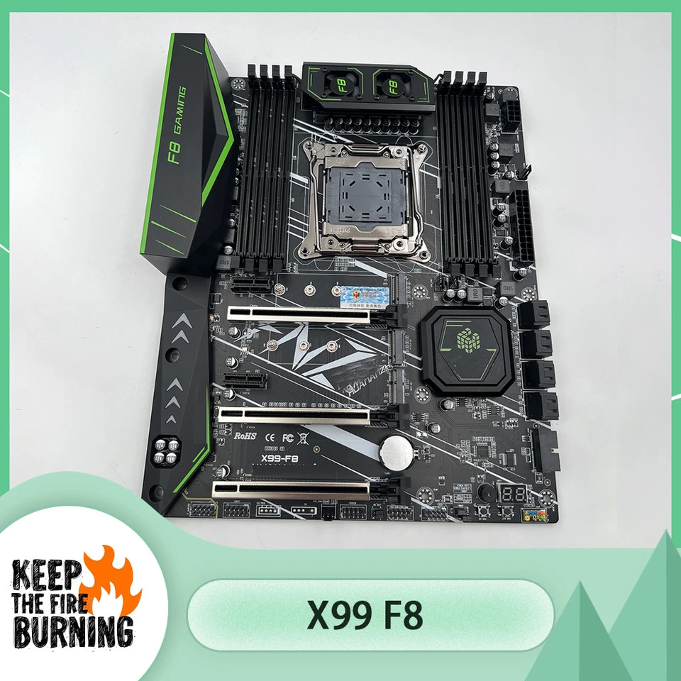 LGA 2011-3 XEON X99 마더보드 E5 2690 v3 4x8G DDR4 NON-ECC 메모리 콤보 키트 세트 NVME SATA USB HUANANZHI X99-F8