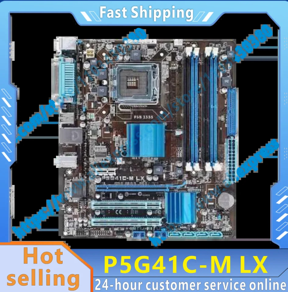 P5G41C-M LX 1066MHz 2 x DDR2 DDR3 8GB LGA 775 G41 P5G41CM