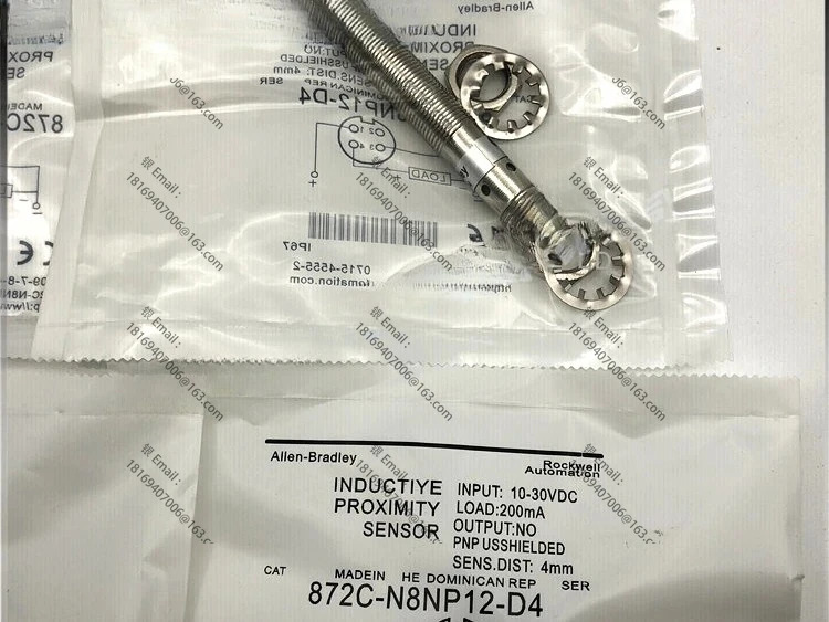 2pcs 금속 스위치 872C-D2NP8-P3 유도 센서