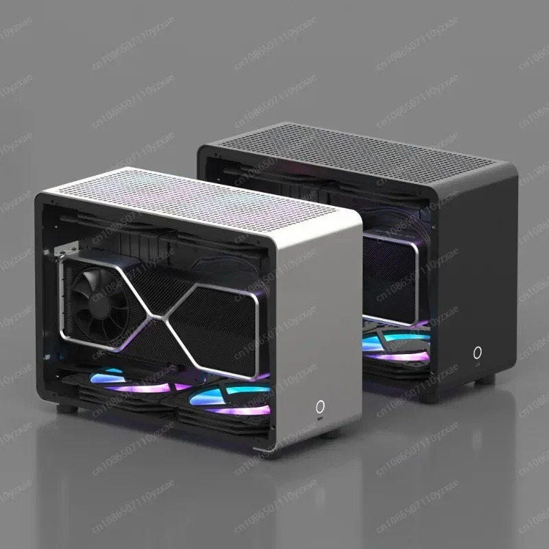 G1-Pro 알루미늄 합금 케이스 A4 Sfx240 수냉식 ITX 투명 섀시