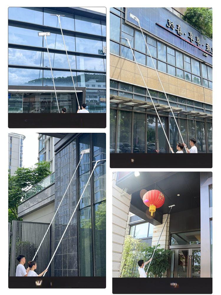 폴대 밀대 상가 창문닦이 헤드 빌딩 청소도구 베란다 외벽청소 청소봉 창문청소 - 상세 이미지 5
