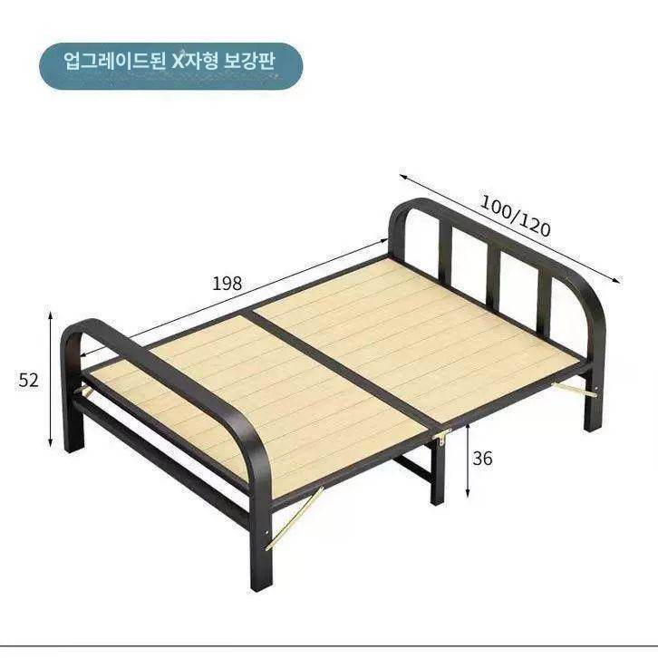 접이식 받침 침대틀 저상침대프레임 침대파운데이션 매트리스판 보드 침대깔판 침대판 - 상세 이미지 5