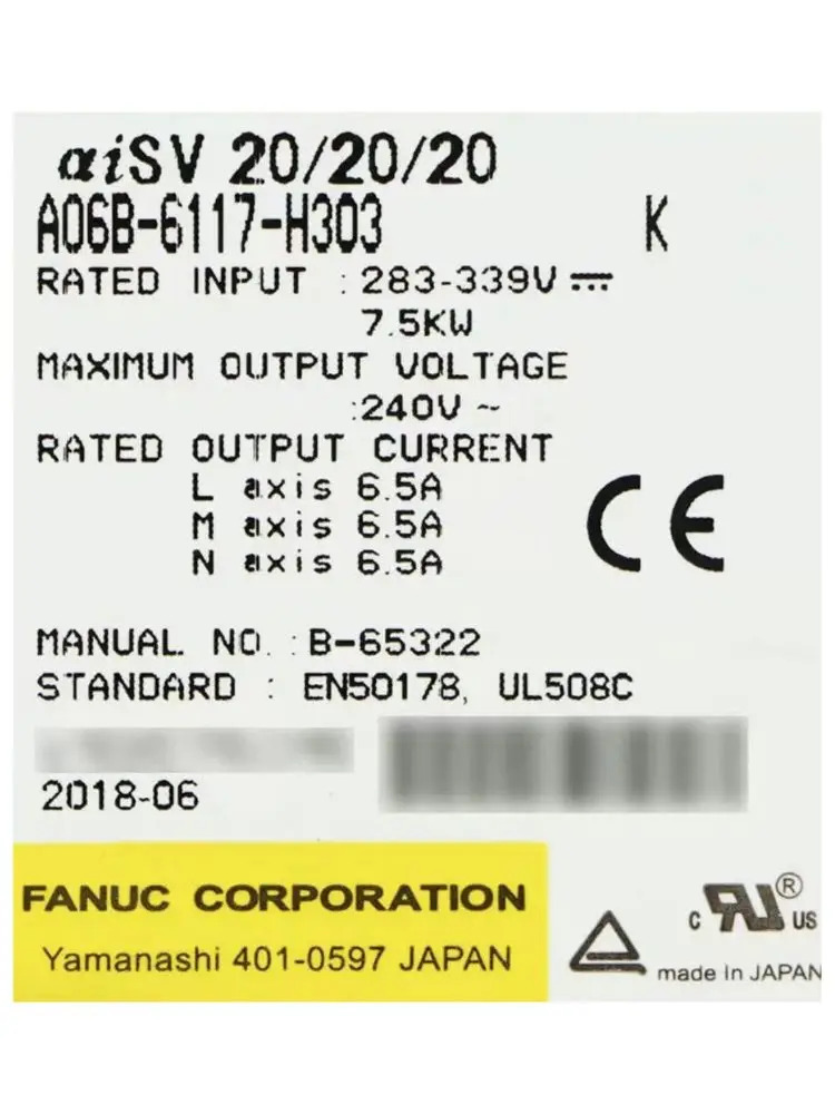 리퍼 A06B-6117-H303 드라이브 OK