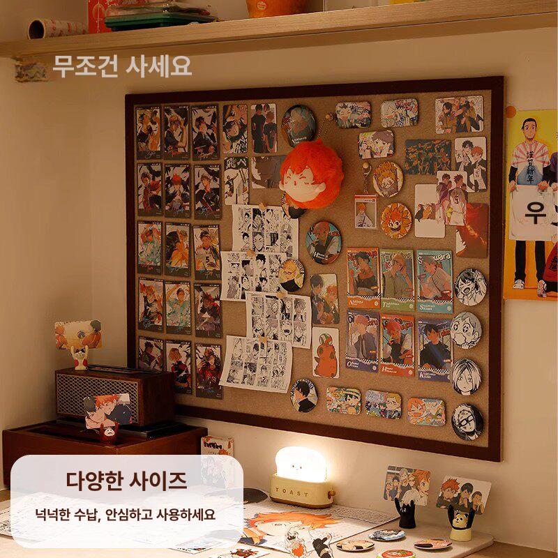 벽걸이 코르크보드 사무실 스탠드 메모판 전시판 공지판 대형게시판 패널 프레임 컬러 - 상세 이미지 2